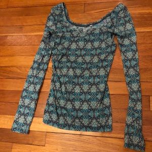 Printed Long Sleeve Tee
